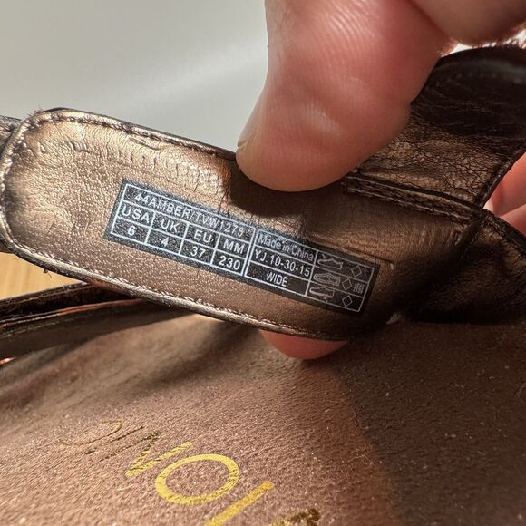 Vionic Amber Adjustable Ankle Strap Orthaheel Tortoise Sandal Women's 6 Wide - Picture 7 of 7